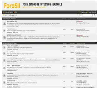 Forosii.com(Comunidad de pacientes con ⭐ COLON IRRITABLE ⭐ Encuentra las respuestas a tus preguntas) Screenshot