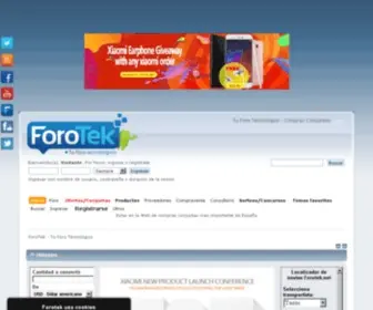 Forotek.net(Modo de Mantenimiento) Screenshot