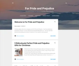 Forprideandprejudice.com(For Pride and Prejudice) Screenshot