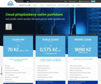 Forpsicloud.cz(Forpsi Cloud) Screenshot