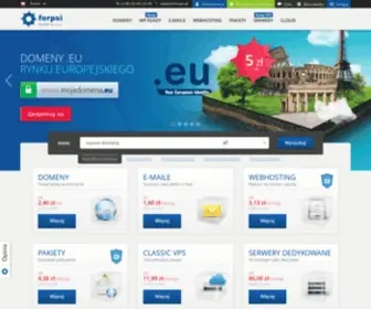 Forpsi.pl(Polska firma hostingowa) Screenshot