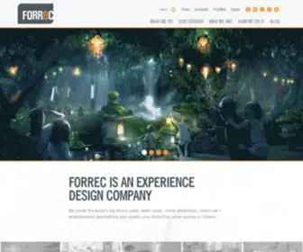 Forrec.com(We are global entertainment designers) Screenshot