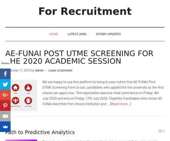 Forrecruitment.com.ng(Daily Update) Screenshot