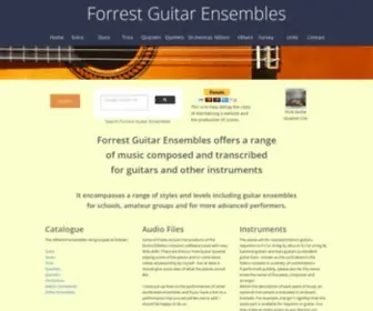 Forrestguitarensembles.co.uk(Forrest Guitar Ensembles I Free Guitar Ensemble Music) Screenshot