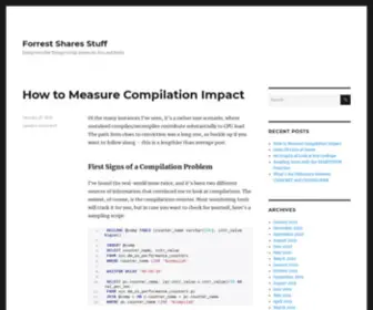 ForrestmCDaniel.com(Doing Horrible Things to SQL Server for Fun and Profit) Screenshot