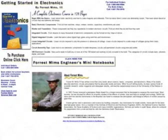 Forrestmims.com(FORREST MIMS GETTING STARTED IN ELECTRONICS) Screenshot