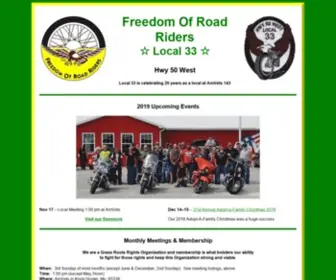 Forrlocal33.com(Freedom Of Road Riders) Screenshot