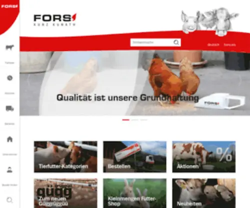 Fors-Futter.ch(Fors Futter) Screenshot