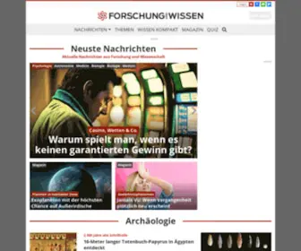 Forschung-UND-Wissen.de(Nachrichten aus Forschung und Wissenschaft) Screenshot