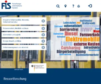 Forschungsinformationssystem.de(Forschungs-Informations-System fr Mobilitt und Verkehr) Screenshot