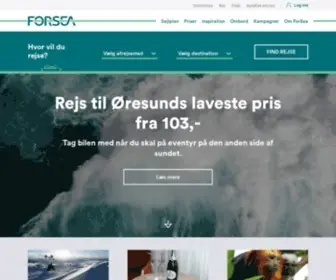 Forsea.dk(Book mellem Helsingborg og Helsingør) Screenshot