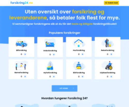 Forsikring24.no(Forsikring) Screenshot