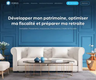 Forsis.fr(Forsis vous accompagne dans le développement de votre patrimoine) Screenshot