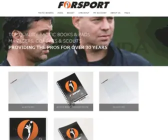 Forsport.co.uk(Football equipment and resources for coaches) Screenshot