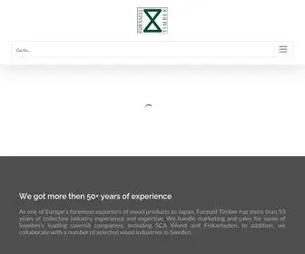 Forssell.net(Sales and Marketing of Lumber to Japan) Screenshot
