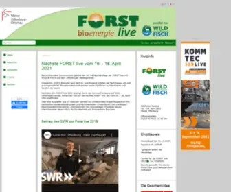 Forst-Live.de(Die Messe Offenburg) Screenshot