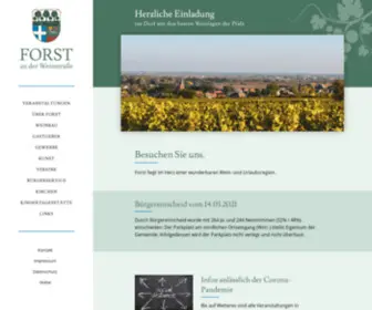 Forst-Pfalz.de(Forst an der Weinstraße) Screenshot