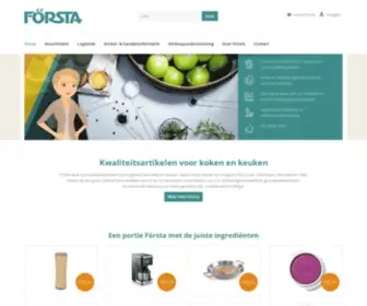 Forsta.nl(Leverancier van kwaliteitsartikelen voor koken en keuken) Screenshot