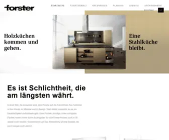 Forster-Home.ch(Forster Stahlküchen) Screenshot