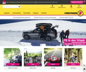 Forstinger.com(Die Nummer 1 im Autozubehör) Screenshot