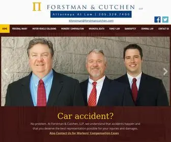 Forstmancutchen.com(Personal Injury Lawyer in Birmingham) Screenshot