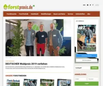 Forstpraxis.de(Forst-Nachrichten für Waldbesitzer & Förster) Screenshot