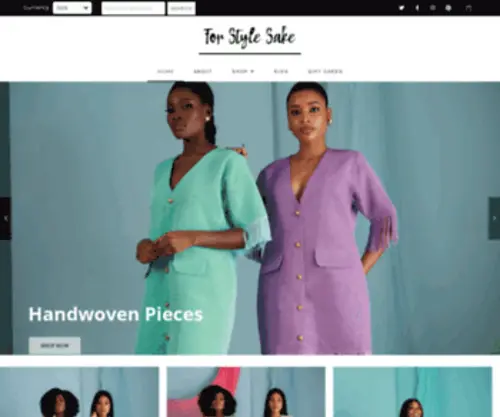 Forstylesake.net(Premier online destination for African fashion) Screenshot