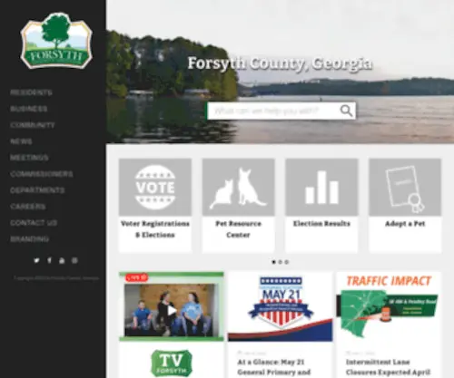 Forsythco.com(Forsyth county) Screenshot