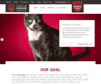 Forsythhumane.org(Forsyth Humane Society) Screenshot