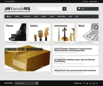 Forsyths.co.uk(World Renowned Music Department Store) Screenshot