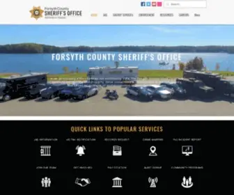 Forsythsheriff.org(Sheriff) Screenshot