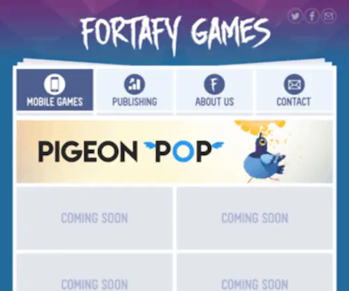 Fortafygames.com(Mobile Games) Screenshot