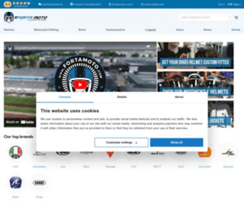 Fortamoto.com(FortaMoto Motorcycle Gear & Helmets) Screenshot