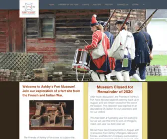 Fortashby.org(Friends of Ashby's Fort) Screenshot