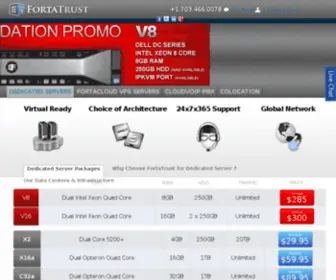 Fortatrust.com(Dedicated servers) Screenshot