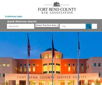 Fortbendbar.org(Fort Bend County Bar Association) Screenshot