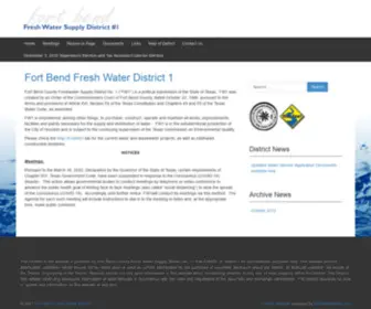 Fortbendwater1.com(Fort Bend Fresh Water District 1) Screenshot