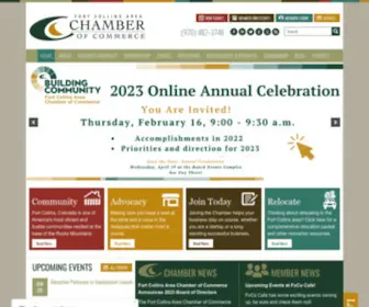 Fortcollinschamber.com(The Fort Collins Chamber) Screenshot