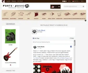 Forte-Music.hu(Főoldal) Screenshot