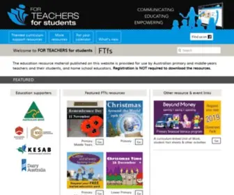 Forteachersforstudents.com.au(For Teachers for students) Screenshot