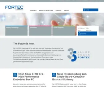 Fortecag.de(FORTEC Elektronik AG) Screenshot