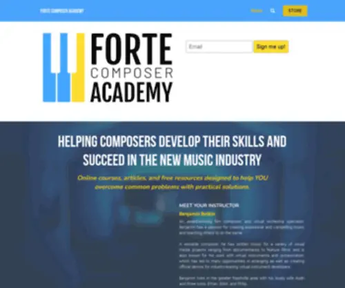 Fortecomposeracademy.com(Forte Composer Academy) Screenshot