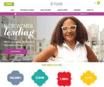 Fortefoundation.org(Forte Foundation) Screenshot