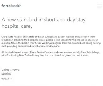 Fortehealth.co.nz(Forté Health) Screenshot