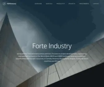 Forteindustry.com(Forte Industry) Screenshot