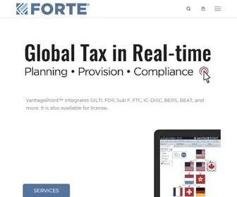 Forteintax.com(Forte International Tax) Screenshot