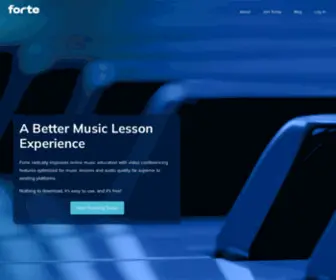 Fortelessons.com(Better Online Music Lessons) Screenshot