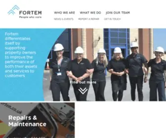 Fortem.co.uk(People who care) Screenshot