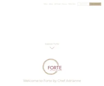 Fortemiami.com(Forte by Chef Adrianne) Screenshot