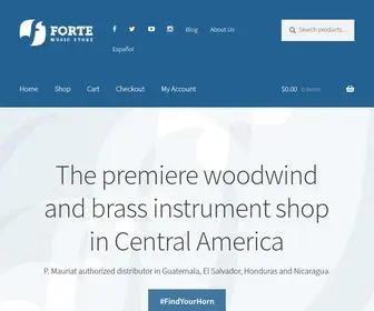 FortemusicStore.com(Forte Music Store) Screenshot